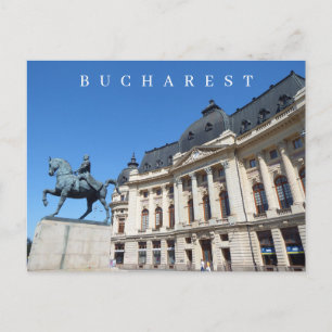 Boekarest Central University Library uitzicht brie Briefkaart