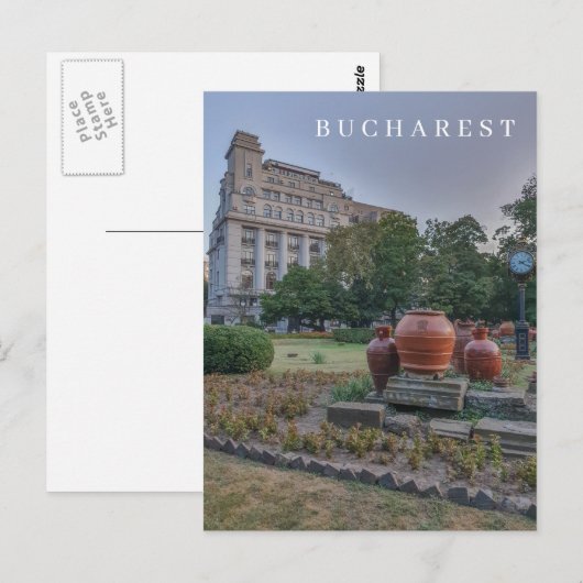 Boekarest Cismigiu Park uitzicht briefkaart (Voorkant / Achterkant)