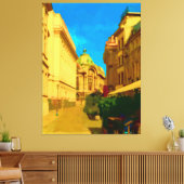 Boekarest City Digital Painting Canvas Afdruk (Insitu (Woonkamer))
