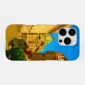 Boekarest City Digital Painting iPhone Hoesje (Achterkant horizontaal)