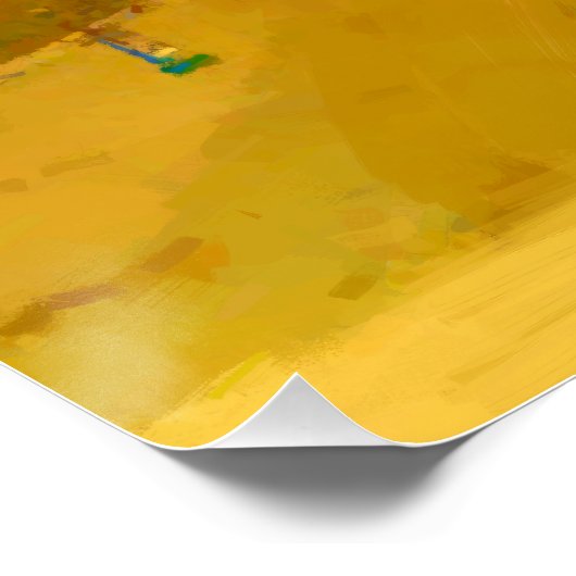 Boekarest City Digital Painting Perfect Poster (Hoek)