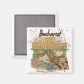 Boekarest Magneet (Voorkant / Achterkant)