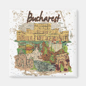 Boekarest Magneet (Voorkant)