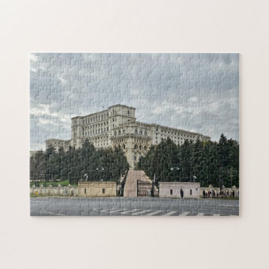 Boekarest Palace of the Parliament uitzicht puzzel (Horizontaal)