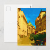 Boekarest Paleis Digitale Schilderkunst Print Briefkaart (Voorkant / Achterkant)