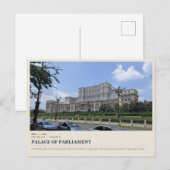 Boekarest Parlementspaleis Briefkaart (Voorkant / Achterkant)