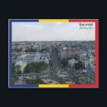 Boekarest - Roemenië Briefkaart<br><div class="desc">Uitzicht Boekarest,  hoofdstad van Roemenië.</div>