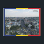 Boekarest - Roemenië Briefkaart<br><div class="desc">Uitzicht Boekarest,  hoofdstad van Roemenië.</div>