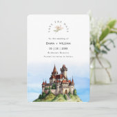 Boekarest Roemenië Destination Wedding Save The Date (Staand voorkant)