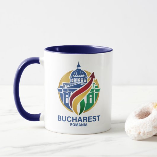 Boekarest Roemenië Oost-Europees Mok (Met donut)