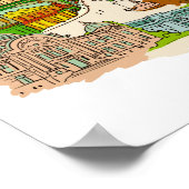 Boekarest - Roemenië Poster (Hoek)