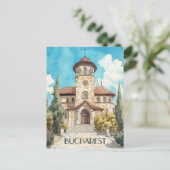 Boekarest Roemenië Reizen Briefkaart (Staand voorkant)