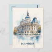 Boekarest Roemenië Reizen Briefkaart (Voorkant / Achterkant)