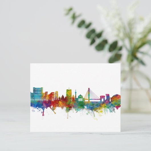 Boekarest Roemenië Skyline Briefkaart (Staand voorkant)