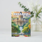 Boekarest toont zijn charme briefkaart (Staand voorkant)