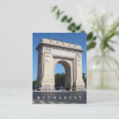 Boekarest Triumphal Arch uitzicht briefkaart (Staand voorkant)