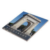 Boekarest Triumphal Arch uitzicht keramische tegel Tegeltje (Zijkant)