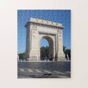 Boekarest Triumphal Arch uitzicht puzzle Legpuzzel