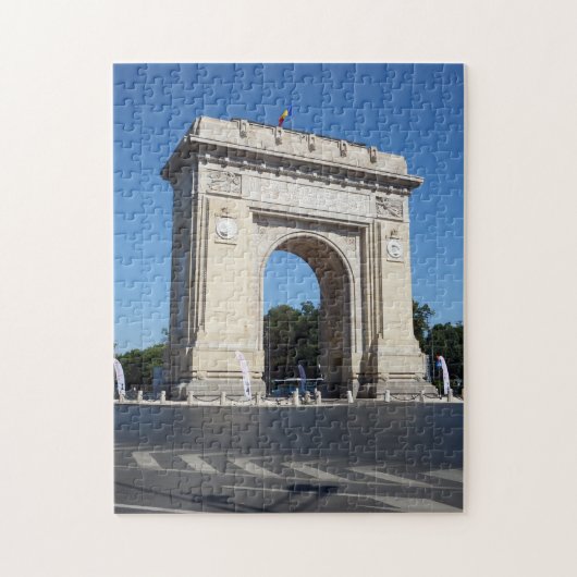 Boekarest Triumphal Arch uitzicht puzzle Legpuzzel (Verticaal)