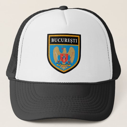 Boekarest vlag trucker pet (Voorkant)