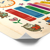 Boekavonturen Bibliotheekposter Poster (Hoek)