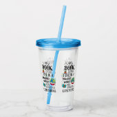 Boekbekertje met aderisolatie acryl drinkbeker (Achterkant)