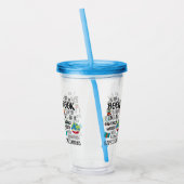 Boekbekertje met aderisolatie acryl drinkbeker (Links)