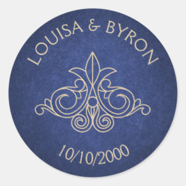 Boekbibliotheek Geek Blue Literary Weddenschap Ronde Sticker