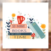 Boekbibliotheek Lezing Kinder leren school Raamsticker (Vel 2)