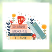 Boekbibliotheek Lezing Kinder leren school Raamsticker (Vel 3)