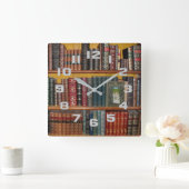 Boekbibliotheekbibliotheken - Hardcover Edition-bo Vierkante Klok (Huis)