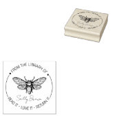 Boekbibliotheekbladboekje, stempel Aangepast BEE (Gestempeld)