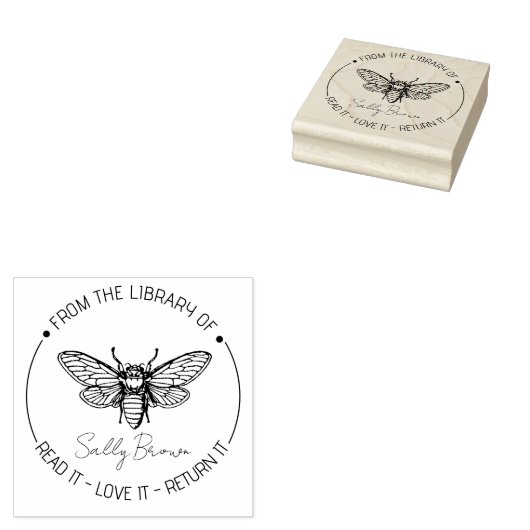 Boekbibliotheekbladboekje, stempel Aangepast BEE (Gestempeld)