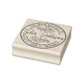 Boekbibliotheekboekje Aangepaste florale dij Rubberstempel (Stempel)