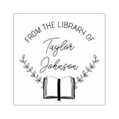 Boekbibliotheekboekje Aangepaste mode voor floremd Rubberstempel (Afrduk)