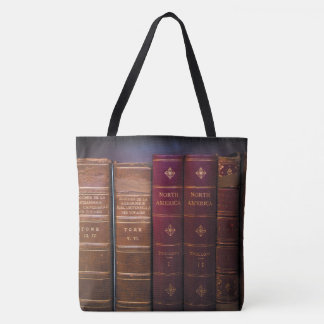Boekbibliotheken All-Over-Print Canvas tas, groot Tote Bag