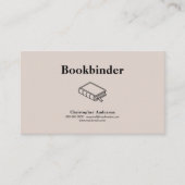Boekbinder Visitekaartje (Voorkant)