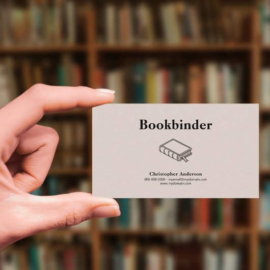 Boekbinder Visitekaartje
