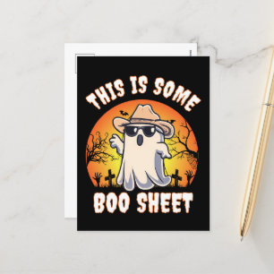 BOEKBLAD Halloween Ghost Feestdagenkaart