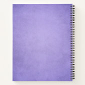 Boekbloemkool Paarse Gothic Naam zakboek Notitieboek (Achterkant)