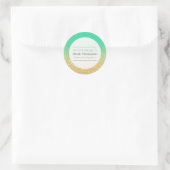 Boekbord Schoolnaam Stickers Gold Ombre Glitter (Tas)