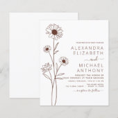 Boekbouwminimalistische botanische flora (Voorkant / Achterkant)
