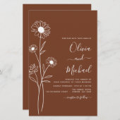 Boekbouwminimalistische botanische flora (Voorkant / Achterkant)