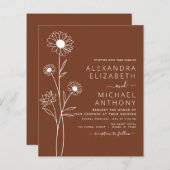 Boekbouwminimalistische botanische flora (Voorkant / Achterkant)