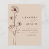 Boekbouwminimalistische botanische flora flyer (Voorkant)