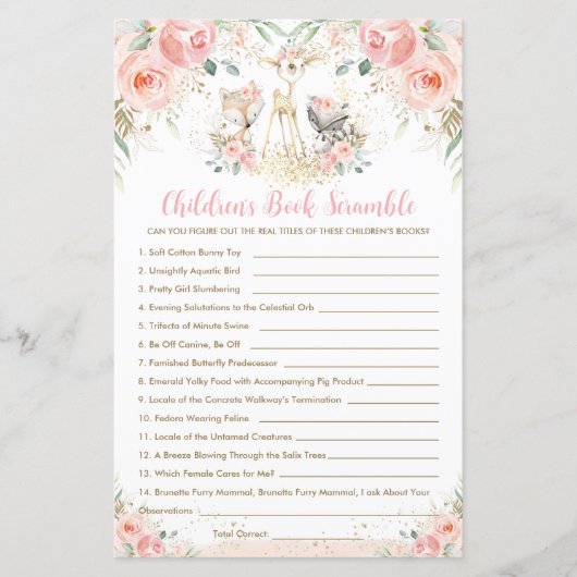 Boekbouwschelm van het Boek van bosland Animal Flo (Voorkant)