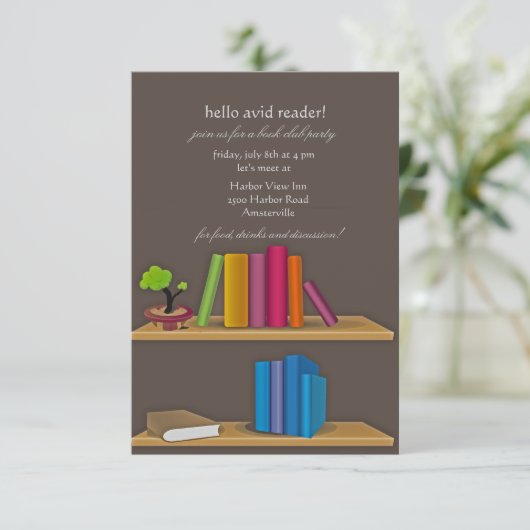 Boekbouwuitnodiging Collectie Kaart (Staand voorkant)