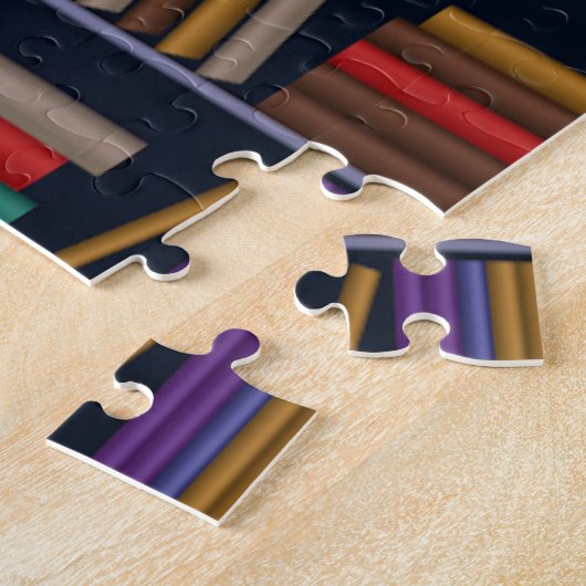 Boekcase Jigzaag Puzzle Legpuzzel (Zijkant)