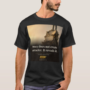Boekcitaat over Geld onthult Karakter T-shirt