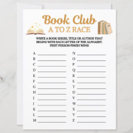Boekclub A Tot Z Race Spel
